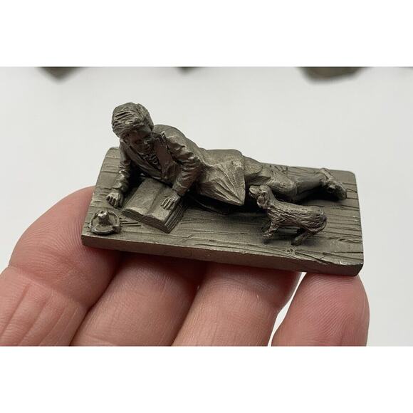 Vtg 1978-1980 Saturday Evening Post Pewter 23 Pc. Parade of American People - Picture 8 of 16